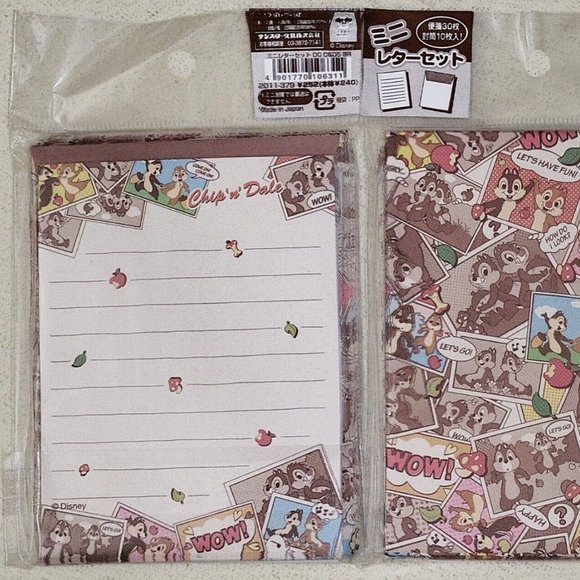 Sun-Star Disney Chip 'N Dale mini letter set - Picture 2 of 2